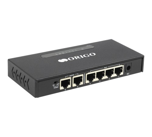 Коммутатор/ Unmanaged Switch 6x100Base-TX (4x100Base-TX PoE), PoE Budget 60W, Long-range PoE up to 250m, metal case