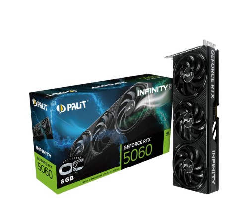 Видеокарта/ PA-RTX5060 INFINITY 3 OC 8GB PALIT Видеокарта/ PA-RTX5060 INFINITY 3 OC 8GB PALIT