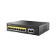 Коммутатор/ Коммутатор Netis P110GH (L2) 8x100Мбит/с 2x1Гбит/с 1SFP 8PoE 8PoE+ 120W неуправляемый