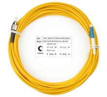 Патч-корд ВО Cabeus FOP(s)-9-LC-FC-10m Шнур оптический simplex LC-FC 9/125 sm 10м LSZH