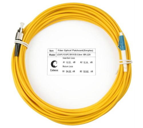 Патч-корд ВО Cabeus FOP(s)-9-LC-FC-10m Шнур оптический simplex LC-FC 9/125 sm 10м LSZH Патч-корд ВО Cabeus FOP(s)-9-LC-FC-10m Шнур оптический simplex LC-FC 9/125 sm 10м LSZH