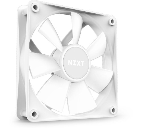 Кулер для корпуса ПК/ Case Cooler NZXT F120 RGB Core (120x120x25mm, 4-pin PWM, RGB, 78.86CFM, 33.88dBA, 1800RPM, White)