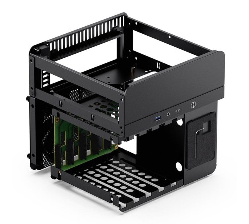 Корпус без блока питания/ Case JONSBO N2, Mini-Tower, 1x120mm, 1xUSB-A 3.0 + 1xUSB-C 3.2, SFX PSU Support, mITX Black Корпус без блока питания/ Case JONSBO N2, Mini-Tower, 1x120mm, 1xUSB-A 3.0 + 1xUSB-C 3.2, SFX PSU Support, mITX Black