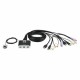2-портовый KVM-переключатель со встроенными  KVM кабелями (1,2м), 1 user(HDMI(Female)+2xAudio(Female)+2xUSB(Тип А Female), KVM-порты:(HDMI(Male)+2xAudio(Male)+2xUSB(Тип A Male). Поддержка до (1920 x 1200) 1080p. Звук 2.1/ PETITE 2 PORT USB2.0 HDMI KVM SWI