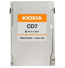 SSD накопитель KIOXIA Enterprise SSD 2,5"(SFF/U.2), CD7-R, 3840GB (3.84TB), NVMe 1.4/PCIe 4.0 1x4, R6650/W3200MB/s, IOPS(R4K) 1100K/180K, MTTF 2,5M, 1DWPD/5Y (Read Intensive), TLC BiCS Flash™