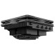 Кулер для процессора ID-COOLING IS-55 ARGB LGA1700/1200/115X/AM5/AM4 низкопрофильный высота 55mm (27шт/кор, TDP 125W, PWM, 5 тепл.трубок + медная база, ARGB FAN 120mm, черный) BOX