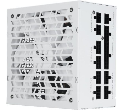 Блоки питания/ Power Supply SAMA G1000 White (HAT-1000yzB1G), 1000W 80+ Gold (ATX, 3.1, PCIe 5.0, Full modular, 1x24(20+4)pin mesh 550mm, 2xCPU 8(4+4)pin 700mm, 3xPCIe*2 8(6+2)pin 600mm, 1x12VHPWR PCIe 5.1 12+4pin 600W 600mm, 4xSATA*3 450+150+150+150mm, 4
