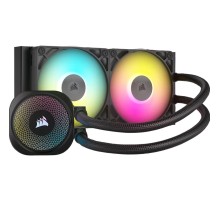 Система жидкостного охлаждения/ Water Cooling System Corsair iCUE LINK TITAN 240 RX RGB (240mm, Black, RGB/ Fans: 2x120mm, 73.5CFM, 36dBA, 2100RPM/ S: 1851, 1700, AM5, AM4)
