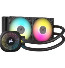 Система жидкостного охлаждения/ Water Cooling System Corsair iCUE LINK TITAN 240 RX RGB (240mm, Black, RGB/ Fans: 2x120mm, 73.5CFM, 36dBA, 2100RPM/ S: 1851, 1700, AM5, AM4)