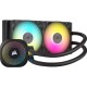 Система жидкостного охлаждения/ Water Cooling System Corsair iCUE LINK TITAN 240 RX RGB (240mm, Black, RGB/ Fans: 2x120mm, 73.5CFM, 36dBA, 2100RPM/ S: 1851, 1700, AM5, AM4)
