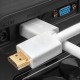 Greenconnect Кабель 0.5m HDMI версия 2.0 HDR 4:2:2, Ultra HD, 4K 60 fps 60Hz/5K*30Hz, 3D, AUDIO, 18.0 Гбит/с, 28/28 AWG, OD7.3mm, тройной экран, белый, GCR-HM761-0.5m