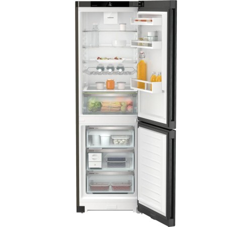 Холодильники LIEBHERR/ Plus, EasyFresh 1 контейнер, МК NoFrost, 3 контейнера МК, в. 185,5 см, ш. 60 см, класс ЭЭ A++, внутренние ручки, Black Steel Холодильники LIEBHERR/ Plus, EasyFresh 1 контейнер, МК NoFrost, 3 контейнера МК, в. 185,5 см, ш. 60 см, класс ЭЭ A++, внутренние ручки, Black Steel