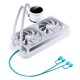 Система жидкостного охлаждения/ Water Cooling System JONSBO TH-240 White (260W, 240mm, LED temp., White, ARGB/ Fans: 2x120mm, 62.4CFM, 37.3dBA, 2400RPM/ Pump height 72mm, 30dBA, 2400RPM, Rad thickness 27mm/ S: 1851, 1700, 1200, 115X, AM5, AM4)