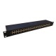 Устройство грозозащиты Gigabit Ethernet PoE на 24 канала/ Устройство грозозащиты Gigabit Ethernet PoE на 24 канала. Тип разъемов: RJ45(8P8C). Поддержка PoE IEEE 802.3af/at/bt до 90W. Скорость передачи данных: 10/100/1000 Мбит/c. Защищаемые пины: 1,2,3,6 4