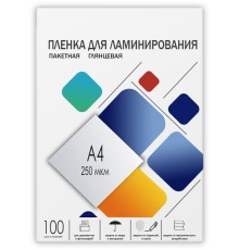 Пленка 216х303 (250 мик) 100 шт./ Пленка для ламинирования A4, 216х303 (250 мкм) глянцевая 100шт, ГЕЛЕОС [LPA4-250]