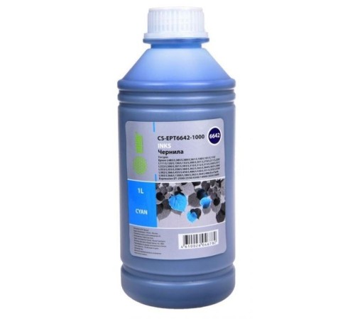 -/ Чернила Cactus CS-EPT6642-1000 T6642 голубой 1000мл для Epson L100/L110/L120/L132/L200/L210/L222/L30