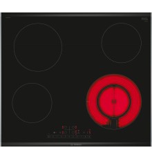 Встраиваемая электрическая панель BOSCH Электрическая,  !! 4.5x56.2x49 см, стеклокерамика, независимая, таймер, конфорка с круглой зоной расширения, черная