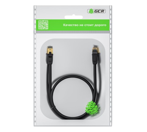 GCR Патч-корд PROF прямой 2.0m, FTP медь кат.6, позолоч. контакты и коннектор, 25 AWG, Deluxe ethernet high speed 10 Гбит/с, RJ45, T568B GCR Патч-корд PROF прямой 2.0m, FTP медь кат.6, позолоч. контакты и коннектор, 25 AWG, Deluxe ethernet high speed 10 Гбит/с, RJ45, T568B