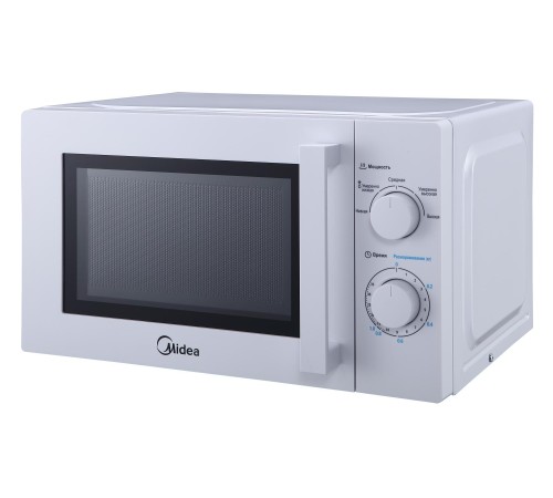 Отдельностоящая микроволновая печь Midea/ Отдельностоящая микроволновая печь Midea, объем 20 л, механическое управление, таймер, 5 уровней мощности, подсветка, размораживание, поворотный стол, цвет белый Отдельностоящая микроволновая печь Midea/ Отдельностоящая микроволновая печь Midea, объем 20 л, механическое управление, таймер, 5 уровней мощности, подсветка, размораживание, поворотный стол, цвет белый