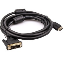 Кабель/ Кабель HDMI AM/DVI(24+1)M, 3м, CU, 1080P@60Hz, 2F, VCOM <CG484G-3M>