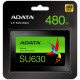 Твердотельный накопитель/ ADATA SSD Ultimate SU630, 480GB, 2.5" 7mm, SATA3, 3D QLC, R/W 520/450MB/s, IOPs 40 000/65 000, TBW 100, DWPD 0.2 (3 года)