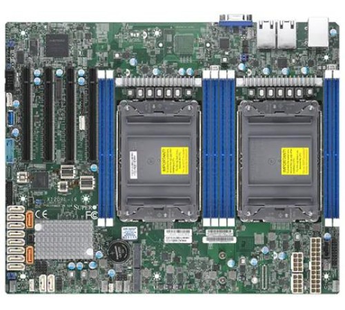 Материнская плата Supermicro Motherboard 2xCPU X12DPL-i6 3rd Gen Xeon Scalable TDP 185W/8xDIMM/ 12XSATA/ C621A RAID 0/1/5/10/2x1Gb/4xPCIex16/M.2Bulk