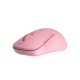 Мышь беспроводная Dareu LM115B Pink (розовый), DPI 800/1200/1600, подключение: ресивер 2.4GHz + Bluetooth, размер 107x59x38мм