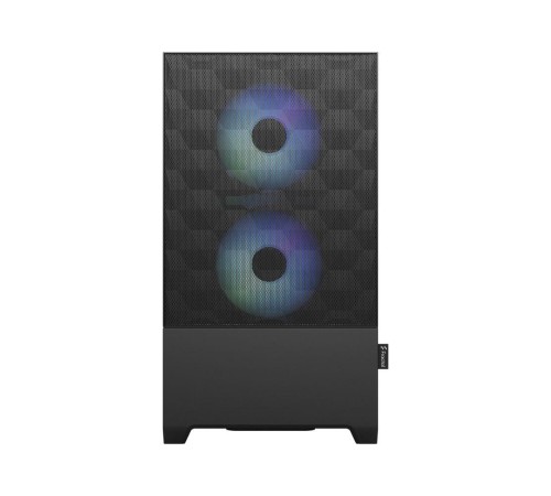 Корпус ПК без блока питания/ Case Fractal Design Pop Mini Air RGB TG Clear Tint, Mini-Tower, 3x120mm RGB, 2xUSB-A 3.2 mATX, mITX Black