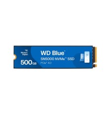 Твердотельные накопители/ WD SSD Blue SN5000, 500GB, M.2(22x80mm), NVMe, PCIe 4.0 x4, TLC, R/W 5000/4000MB/s, TBW 300, DWPD 0.3 (12 мес.)