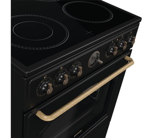 Плита GORENJE/ Электрическая плита,варочная поверхность стеклокерамика,объем духовки 71 л ,дверца 2 стекла+термослой,глубокий и мелкий противень,эмаль SilverMatte,MultiAir,ExtraSteam,11 режимов,очистка паром AquaClean Класс энергопотребления: A, Электронн