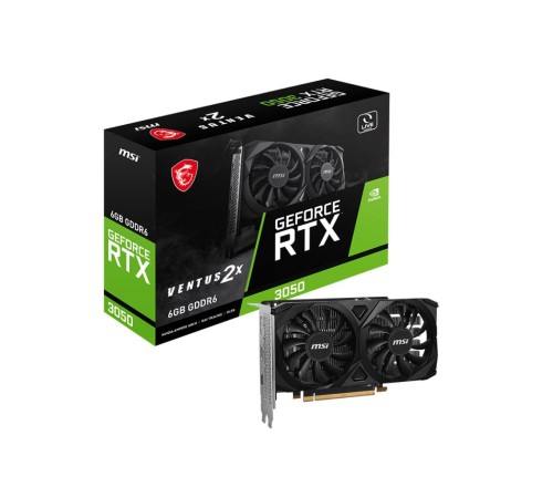 Видеокарта/ GeForce RTX 3050 VENTUS 2X E 6G Видеокарта/ GeForce RTX 3050 VENTUS 2X E 6G
