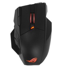 Мышь ASUS ROG SPATHA X, 168g, Wired (Type-C)+2.4GHz RF, 19K DPI Sensor, 12 Programable buttons, Black