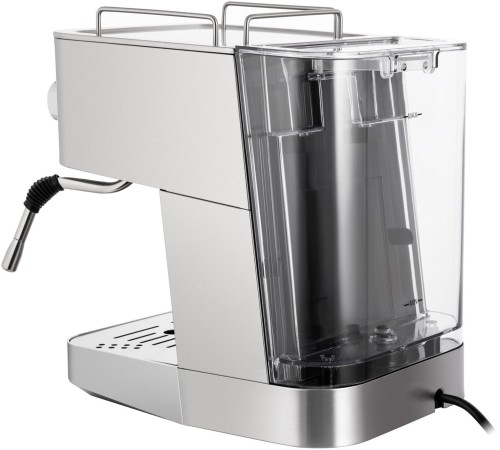 Кофемашина рожкового типа MAUNFELD/ Кофемашина рожкового типа MAUNFELD MF-721S PRO, мощность 1140 Вт, давление 15 бар, капучинатор, возможность приготовления 2 чашек, цвет нержавеющая сталь