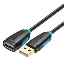Кабель-удлинитель Vention USB 2.0 AM/AF - 1м Чёрный