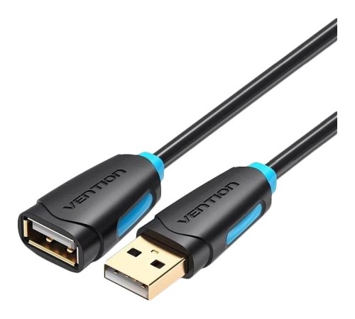 Кабель-удлинитель Vention USB 2.0 AM/AF - 1м Чёрный Кабель-удлинитель Vention USB 2.0 AM/AF - 1м Чёрный