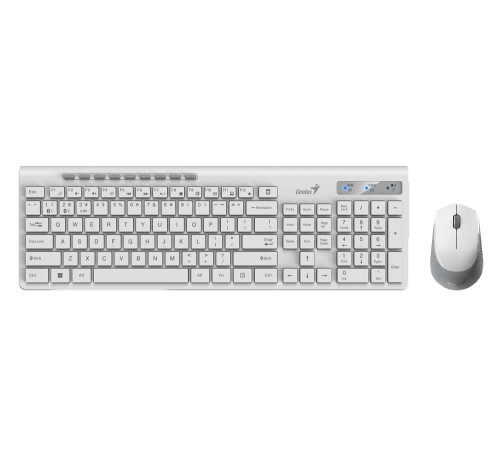 Комплект беспроводной Genius SlimStar 8230 BT (клавиатура Slimstar 8230/K + мышь slimstar 8230/M), белый