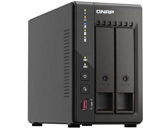 Сетевое хранилище без дисков/ SMB QNAP TS-253E-8G NAS, 2-tray w/o HDD. 2xHDMI-port. 4-core Celeron J6412 2-2.6 GHz, 8GB DDR, 2x2.5Gb LAN, 2 x M.2 2280 PCIe Gen 3 x2, 2x USB 3.2 Gen 2 (10Gbps) Port, 2x USB 2.0 port Сетевое хранилище без дисков/ SMB QNAP TS-253E-8G NAS, 2-tray w/o HDD. 2xHDMI-port. 4-core Celeron J6412 2-2.6 GHz, 8GB DDR, 2x2.5Gb LAN, 2 x M.2 2280 PCIe Gen 3 x2, 2x USB 3.2 Gen 2 (10Gbps) Port, 2x USB 2.0 port