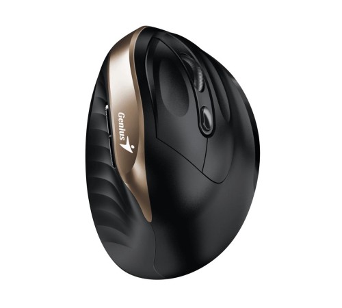 Мышь беспроводная Ergo 8250S черная (Champagne +Black), вертикальная эргономичная бесшумная мышь с подставкой для большого пальца Мышь беспроводная Ergo 8250S черная (Champagne +Black), вертикальная эргономичная бесшумная мышь с подставкой для большого пальца