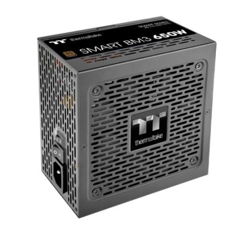 Блок питания Thermaltake Smart BM3 650W, ATX 3.0, PCIe Gen 5.0, APFC, 12cm Fan, 80+ Bronze, Semi Modular, Retail Блок питания Thermaltake Smart BM3 650W, ATX 3.0, PCIe Gen 5.0, APFC, 12cm Fan, 80+ Bronze, Semi Modular, Retail