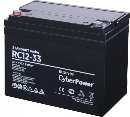 Аккумуляторная батарея SS CyberPower RC 12-33 / 12 В 33 Ач Аккумуляторная батарея SS CyberPower RC 12-33 / 12 В 33 Ач