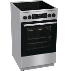 Плита GORENJE/ Стеклокерамическая плита, Цвет: Нержавеющая сталь, Материал дверцы: Стеклянная дверца, GentleClose: шарнир с плавным закрыванием дверцы духовки, Тип духовки: Мультифункциональная духовка, Стеклокерамическая варочная панель, Количество конфо