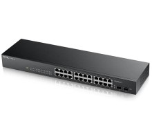 Коммутатор Smart L2 коммутатор Zyxel GS1900-24, rack 19", 24xGE, 2xSFP, бесшумный