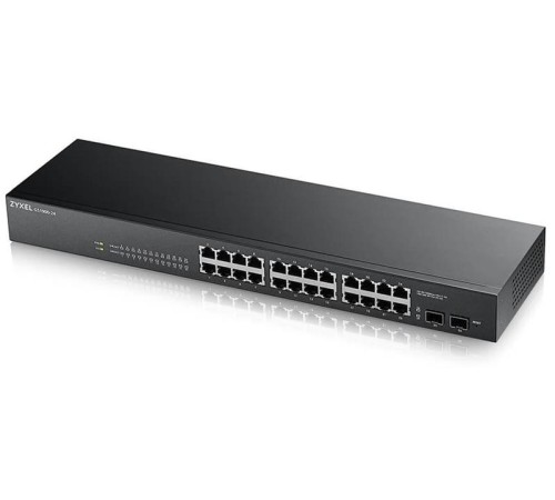 Коммутатор Smart L2 коммутатор Zyxel GS1900-24, rack 19", 24xGE, 2xSFP, бесшумный