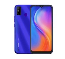 KE5 SPARK 6 Go Aqua Blue, 6.52" Asahi Glass, 20:9, 1600 x 720 пикселей, 2.0GHz, 4 Core, 2GB RAM, 32GB, up to 256GB flash, 13Mpix/8Mpix, 2 Sim, 4G, BT v4.2, WiFi 802.11 b/g/n, GPS/AGPS, GLONASS, Micro-USB, 5000mAh, Android 10 (GO) + HiOS 6.2, 193.5g, 
