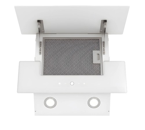 Вытяжки ELIKOR GOOD, Кухонная вытяжка ELIKOR КВ VERTEX 60 WH, наклонная, белый, 60 см, 750 м3/ч