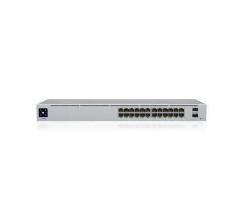 Коммутатор/ 24-port, Layer 2 PoE switch with a fanless cooling system.95W total PoE availability