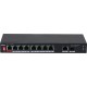 8-портовый неуправляемый коммутатор с РОЕ, Порты: 8 RJ45 10/100Мбит/с (PoE/PoE+/Hi-PoE/IEEE 802.3bt) 1 RJ45 10/100/1000Мбит/с (uplink) 1 SFP 1000Мбит/с (uplink); мощность PoE: порты 1 до 90Вт порты 28 до 30Вт суммарно до 96Вт; PoE watchdog передача до 250