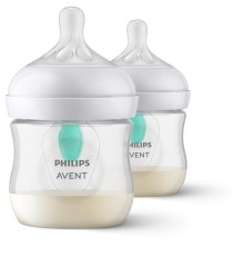 Бутылочка Avent/ Бутылочка для кормления c клапаном AirFree 125 мл, 2 шт, серия NATURAL Response, пластик