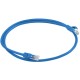 Greenconnect Патч-корд прямой 0.2m, UTP кат.5e, синий, позолоченные контакты, 24 AWG, литой, GCR-LNC01-0.2m, ethernet high speed 1 Гбит/с, RJ45, T568B