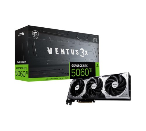 Видеокарта/ GeForce RTX 5060 Ti 16G VENTUS 3X OC Видеокарта/ GeForce RTX 5060 Ti 16G VENTUS 3X OC
